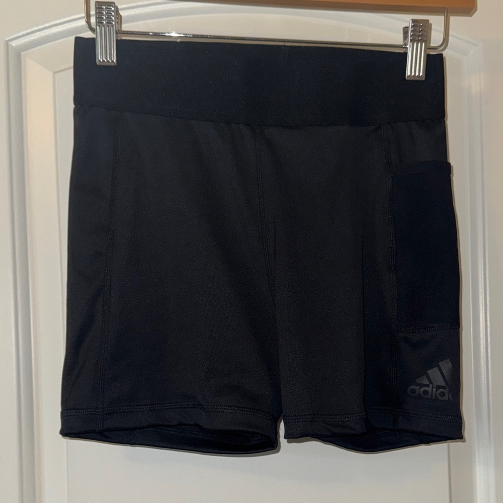 adidas Black Women's Bike Shorts with Side Pocket